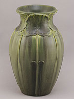 Faience Lotus Vase